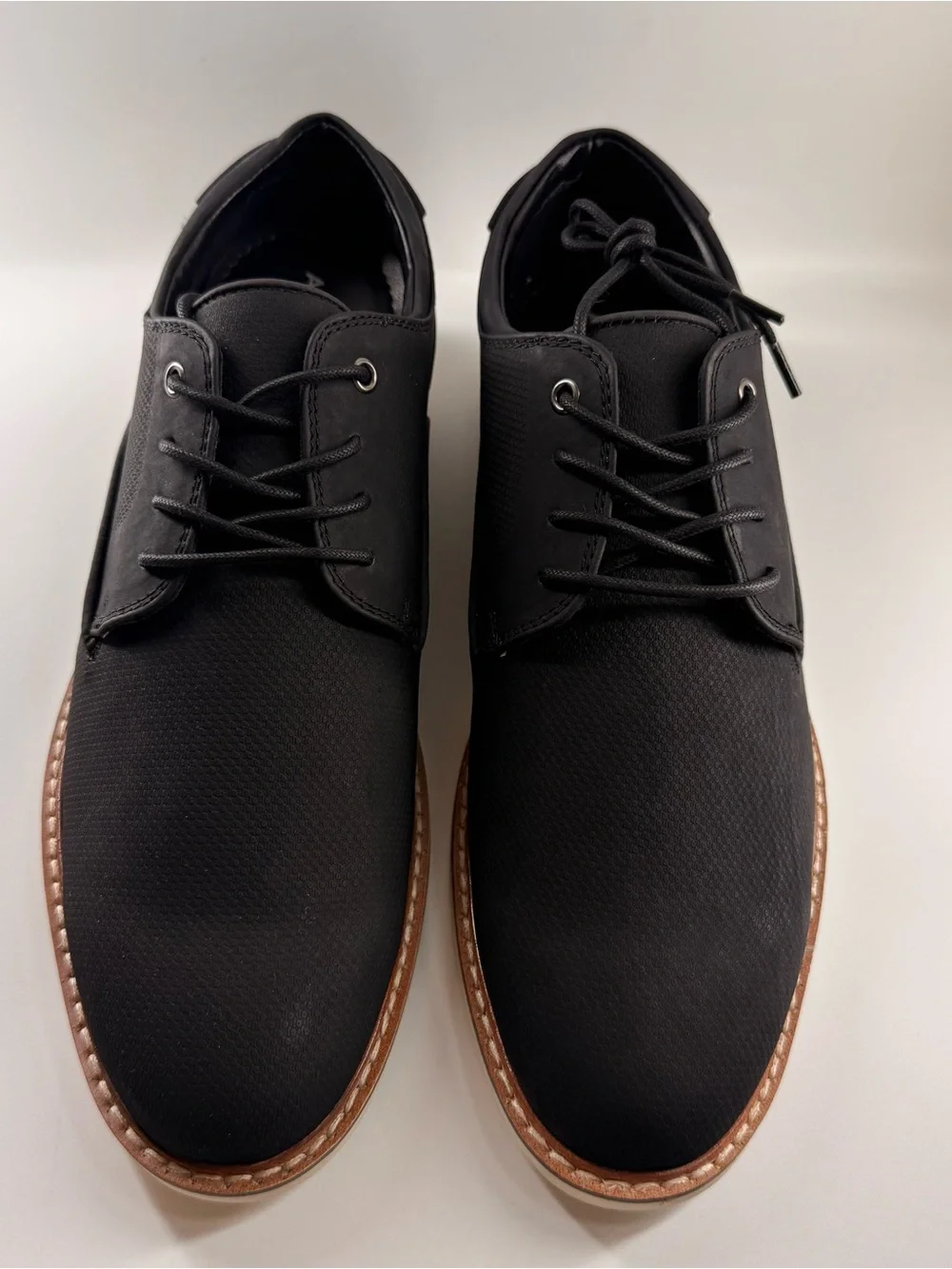 NIB Sz 9 Men Abound Mr. Scottie Black Lace-Up Shoes NEW